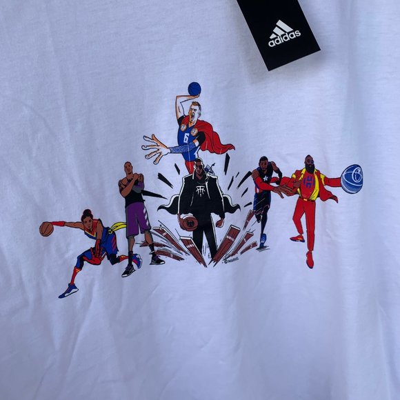Adidas X Marvel NBA Heroes Avengers Assemble Tee - Picture 3 of 6